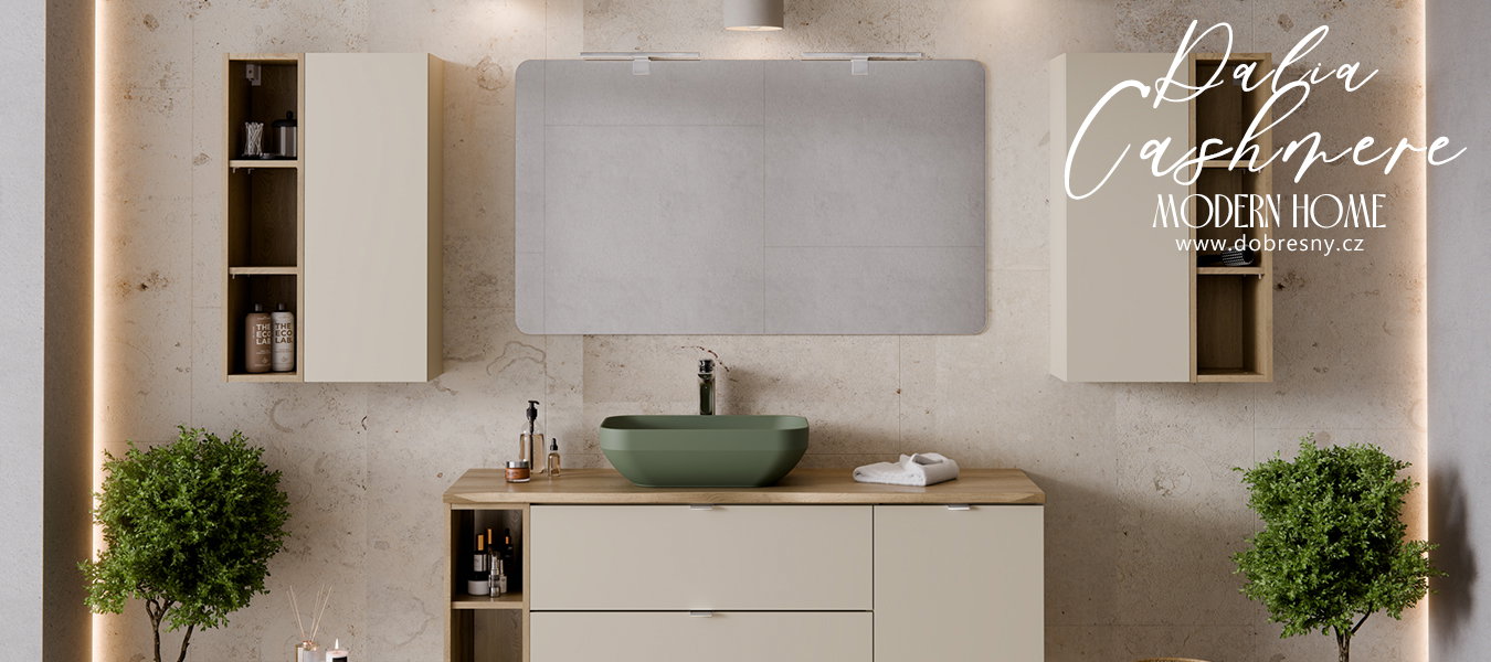 Kúpeľňový horný otvorený regál DUB CREMONA 20 cm